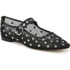 Sam Edelman Michaela Shine Womens Embellished Mesh Ballet Flats
