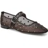 Sam Edelman Michaela Shine Mary Jane Flat In Brown