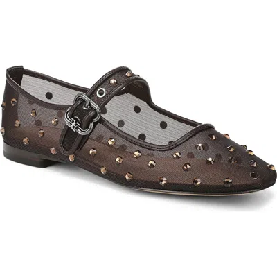 Sam Edelman Michaela Shine Mary Jane Flat In Brown