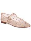 Sam Edelman Michaela Shine Mary Jane Flat Vintage Pink Mesh In Multi