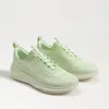 Sam Edelman Miles Lace Up Performance Sneaker Citrus Lime Mesh In Yellow