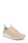Sam Edelman Miles Lace Up Performance Sneaker Ecru Sand Mesh In Ecru Sand