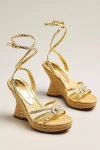 Sam Edelman Mindie Espadrille Strappy Platform Heels In Orange
