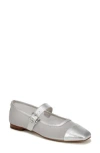 Sam Edelman Miranda Mary Jane Flat In Grey