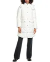 Sam Edelman Mixed Quilted Anorak In White