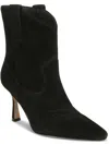 Sam Edelman Moe Womens Suede Pointed Toe Mid-calf Boots In Black