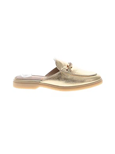 Pre-owned Sam Edelman Mule/clog In Gold