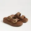 Sam Edelman Nerissa Two-strap Platform Sandal In Brown