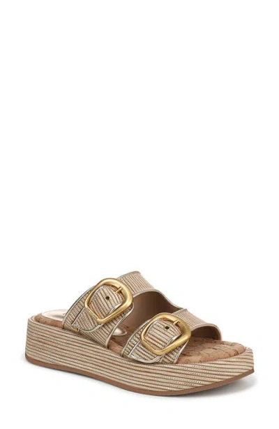 Sam Edelman Nerissa Two-strap Platform Sandal In Beige