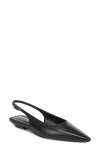 Sam Edelman Netty Slingback Pointed Toe Flat In Black