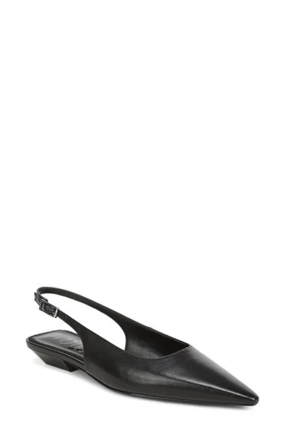 Sam Edelman Netty Slingback Pointed Toe Flat In Black
