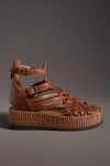 Sam Edelman Nicki Gladiator Platform Sandals In Brown