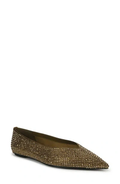 Sam Edelman Nita Pointed Toe Flat In Olive