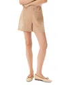 Sam Edelman Women's Noa High-rise Embroidery Shorts In Tan