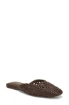 Sam Edelman Nola Woven Slides Dark Brown Woven