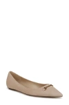 Sam Edelman Nori Pointed Toe Flat In Beige