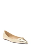 Sam Edelman Nori Pointed Toe Flat In Jute