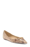 Sam Edelman Nori Pointed Toe Flat In Light Oak Multi