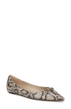 Sam Edelman Nori Pointed Toe Flat In Grey