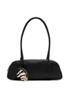 Sam Edelman Nori Zebra-charm Tote Bag In Black