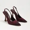 Sam Edelman Odette Slingback Pointed Cap Toe Pump In Purple