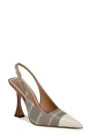 Sam Edelman Odette Slingback Pointed Toe Pump In Oat Multi/alpine Ivory