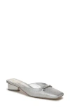 Sam Edelman Ollie Square Toe Bit Mule In Silver