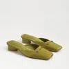 Sam Edelman Ollie Square Toe Mule Greentini In Green