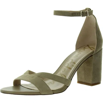 Sam Edelman Omar Womens Suede Adjustable Block Heel In Multi