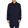 Sam Edelman One-button Water Resistant Duster Jacket In Blue