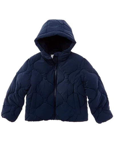Sam Edelman Onion Quilted Coat In Blue