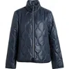 Sam Edelman Quilted Bomber Jacket Navy In Navy