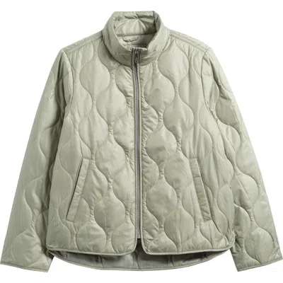 Sam Edelman Onion Quilted Jacket In Sage