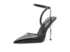 Sam Edelman Ankle Strap Pointed Toe Pump In Black
