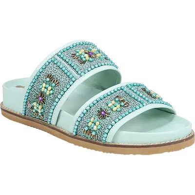 Sam Edelman Otto Womens Leather Open Toe Slide Sandals In Multi