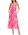 Sam Edelman Oversized Zebra Tank Dress In Pink