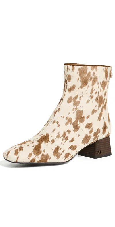 Sam Edelman Paige Booties Taupe/ivory