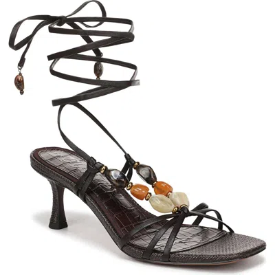 Sam Edelman Paloma Ankle Wrap Sandal In Brown