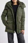 Sam Edelman Parka With Removable Hood In Green