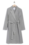Sam Edelman Patch Pocket Wrap Coat In Gray