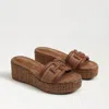 Sam Edelman Pauleena Espadrille Sandal Bright White Leather In Multi