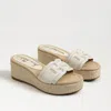 Sam Edelman Pauleena Espadrille Sandal Sand Dune Leather In White