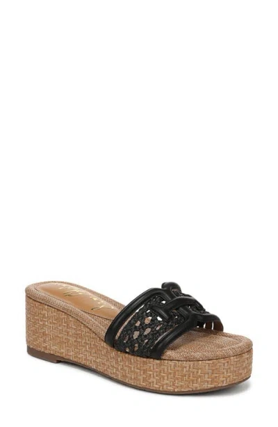 Sam Edelman Pauleena Platform Wedge Slide Sandal In Black