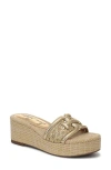 Sam Edelman Pauleena Platform Wedge Slide Sandal In Neutral
