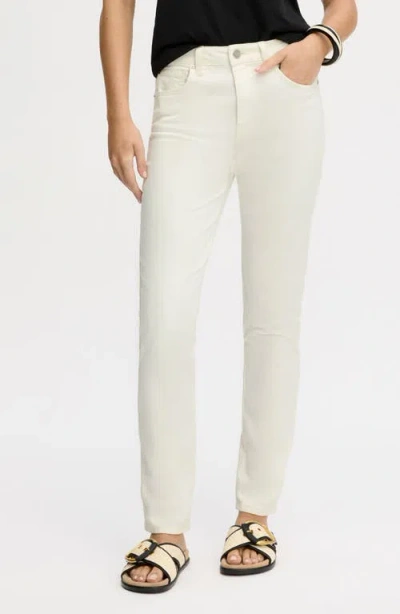 Sam Edelman Pencil Slim Straight Leg Jeans In White