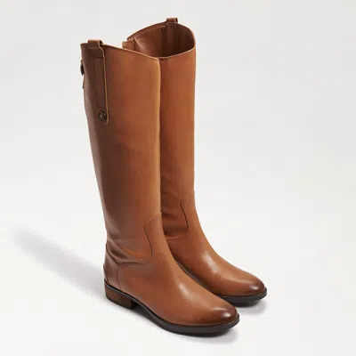 Sam Edelman Penny Leather Riding Boot Whiskey Leather In Brown
