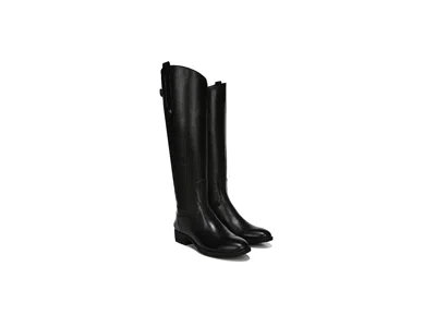 Sam Edelman Penny Leather Riding Boots In Black