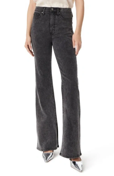 Sam Edelman Penny Slit Hem High Waist Bootcut Jeans In Graphite