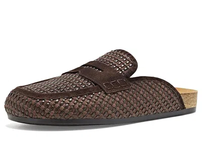 Sam Edelman Peter Woven Men's Clog/mule Shoes Dark Brownstone: 9 M, Faux Leather