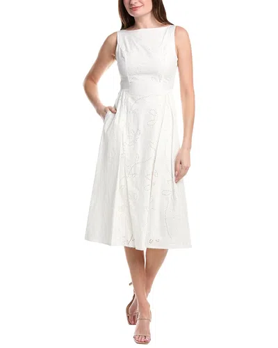 Sam Edelman Pintuck Midi Dress In White